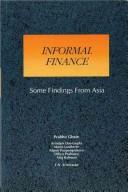 Cover of: Informal finance | Prabhu Ghate