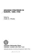 Cover of: Housing strategies in Europe, 1880-1930