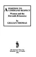 Cover of: A position to command respect: women and the eleventh Britannica