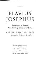 Cover of: Flavius Josephus by Mireille Hadas-Lebel