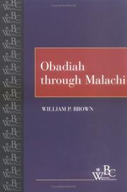 Cover of: Obadiah through Malachi