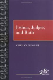 Cover of: Joshua, Judges, and Ruth