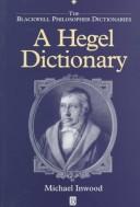 A Hegel dictionary by M. J. Inwood