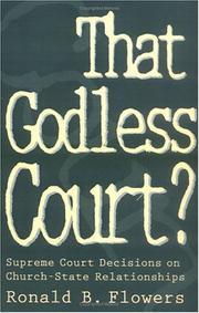 Cover of: That godless court? by Ronald B. Flowers