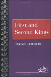Cover of: First and Second Kings (Westminster Bible Companion) by Terence E. Fretheim