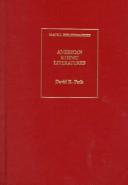 Cover of: American ethnic literatures: native American, African American, Chicano/Latino, and Asian American writers and their backgrounds : an annotated bibliography