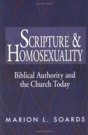 Cover of Scripture and homosexuality