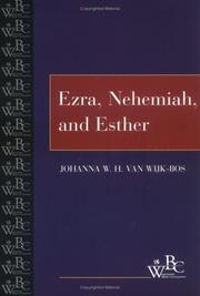 Cover of: Ezra, Nehemiah, and Esther by Johanna W. H. Van Wijk-Bos