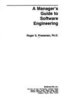 Cover of: A manager's guide to software engineering by Roger S. Pressman