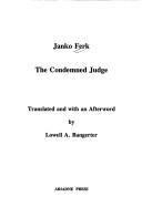 Cover of: The condemned judge