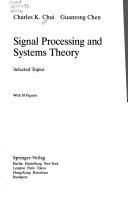 Cover of: Signal processing and systems theory: selected topics