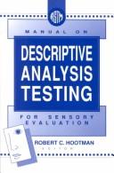 Cover of: Manual on descriptive analysis testing for sensory evaluation | 