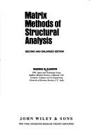 Matrix methods of structural analysis by M. B. Kanchi