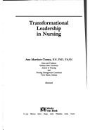 Cover of: Transformational leadership in nursing