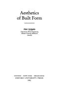 Cover of: Aesthetics of built form