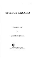Cover of: ice lizard: poems 1977-88