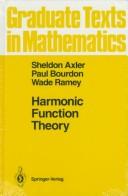 Cover of: Harmonic function theory by Sheldon Jay Axler