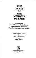 Plays of the Marquis de Sade by Marquis de Sade