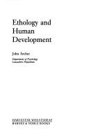 Cover of: Ethology and human development