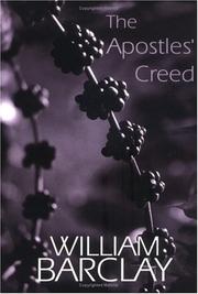 Cover of: The Apostles' Creed (The William Barclay Library)