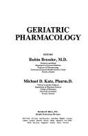 Cover of: Geriatric pharmacology