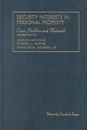 Cover of: Cases, problems, and materials on security interests in personal property by John Honnold