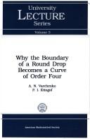 Why the boundary of a round drop becomes a curve of order four by A. N. Varchenko
