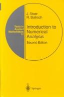 Cover of: Introduction to numerical analysis