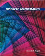 Cover of: Discrete mathematics by Kenneth P. Bogart
