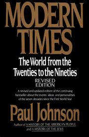 Cover of: Modern times by Paul Bede Johnson