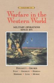 Cover of: Warfare in the western world by Robert A. Doughty ... [et al.].