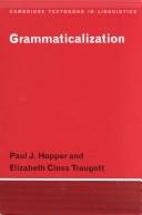 Cover of: Grammaticalization