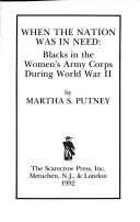 When the nation was in need by Martha S. Putney