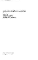 Cover of: Implementing housing policy