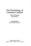 Cover of: The psychology of criminal conduct by Ronald Blackburn