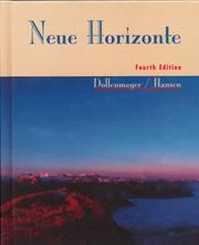 Cover of: Neue Horizonte by David Dollenmayer, Thomas S. Hansen
