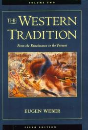 Cover of: The Western Tradition: From the Renaissance to the Present