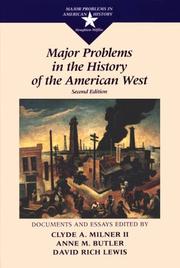 Cover of: Major Problems in the History of the American West  (Major Problems in American History) (Major Problems in American History)