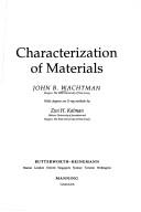 Cover of: Characterization of materials