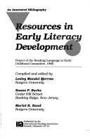 Cover of: Resources in early literacy development: an annotated bibliography