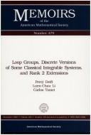 Cover of: Loop groups, discrete versions of some classical integrable systems, and rank 2 extensions