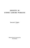 Cover of: Identity in ethnic leisure pursuits