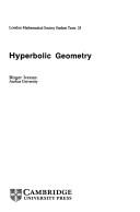 Cover of: Hyperbolic geometry