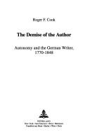 The demise of the author by Roger F. Cook