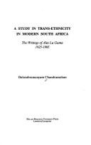 Cover of: A study in trans-ethnicity in modern South Africa by Balasubramanyam Chandramohan