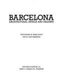 Cover of: Barcelona: architectural details and delights