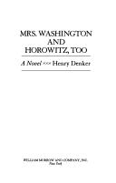 Cover of: Mrs. Washington and Horowitz, too: a novel