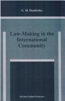 Cover of: Law-making in the international community