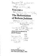 Cover of: The Reformation of Reform Judaism by edited with introduction by Jacob Neusner.
