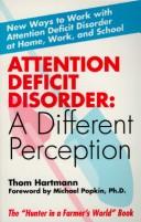 Cover of: Attention deficit disorder by Thom Hartmann